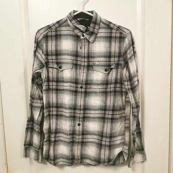 Men's Simple Gingham Long-Sleeve Button Up - Picture 1 of 6